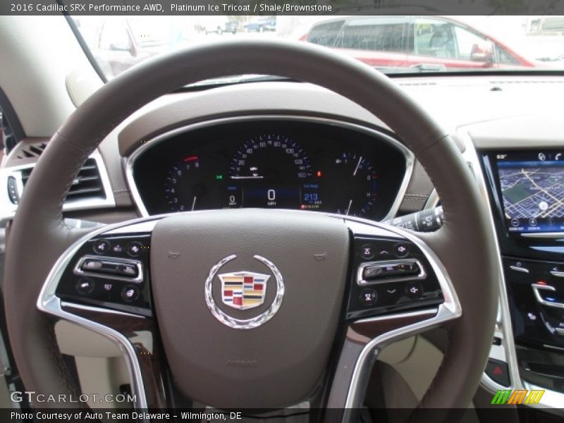 Platinum Ice Tricoat / Shale/Brownstone 2016 Cadillac SRX Performance AWD