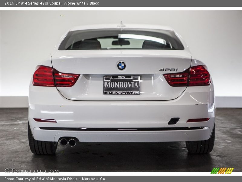 Alpine White / Black 2016 BMW 4 Series 428i Coupe