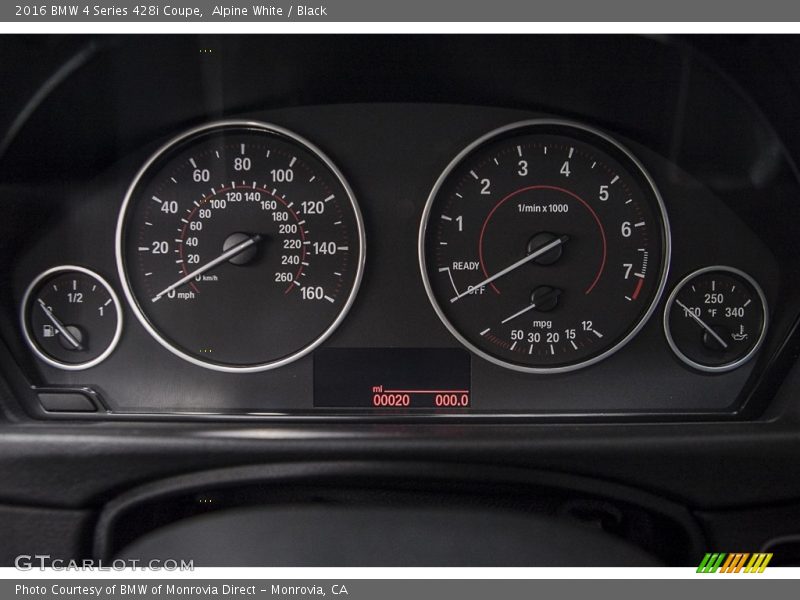 Alpine White / Black 2016 BMW 4 Series 428i Coupe