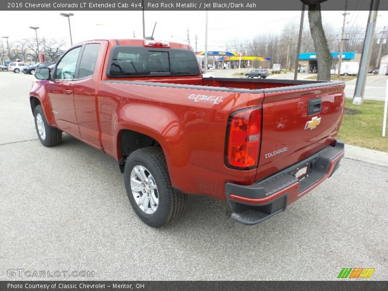 Red Rock Metallic / Jet Black/Dark Ash 2016 Chevrolet Colorado LT Extended Cab 4x4