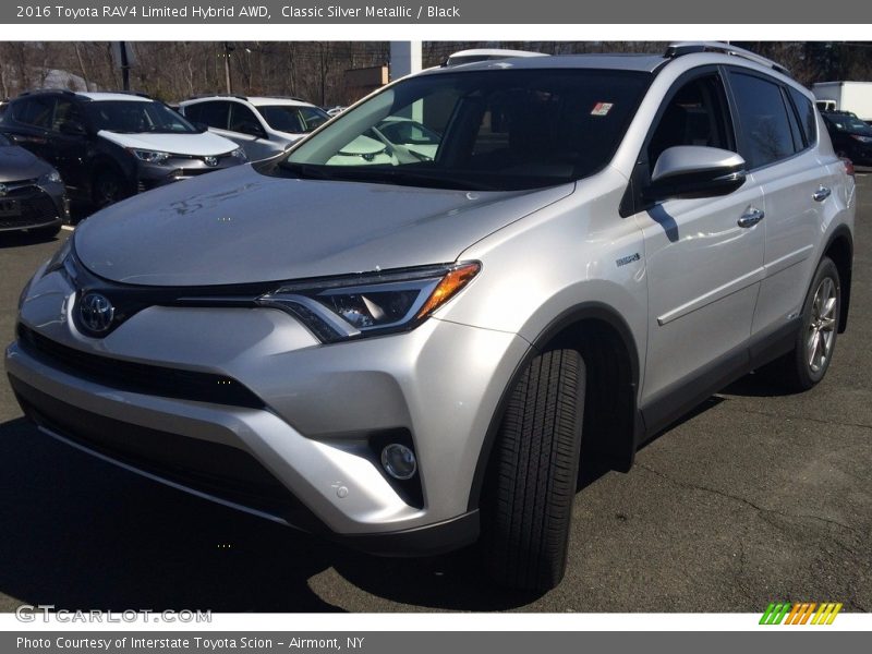 Classic Silver Metallic / Black 2016 Toyota RAV4 Limited Hybrid AWD