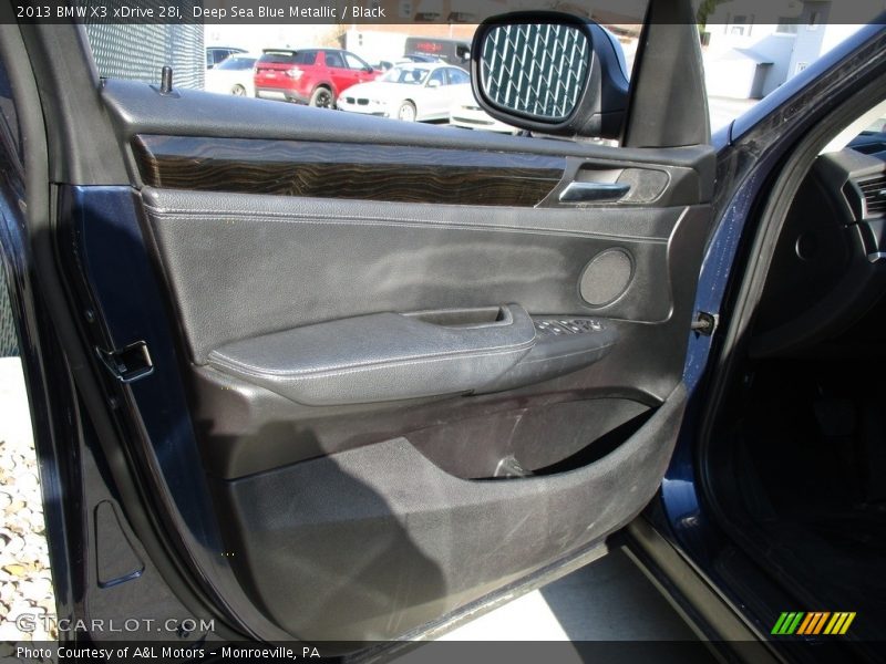Deep Sea Blue Metallic / Black 2013 BMW X3 xDrive 28i