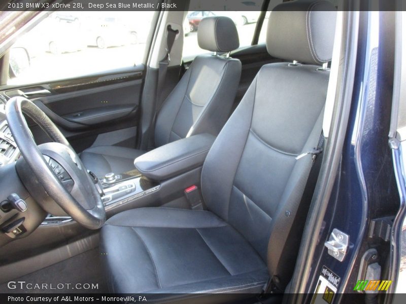 Deep Sea Blue Metallic / Black 2013 BMW X3 xDrive 28i