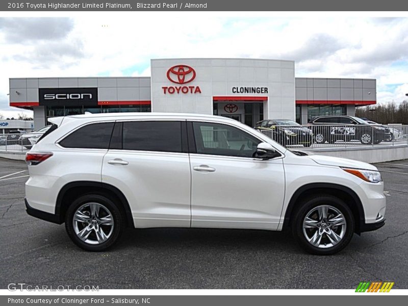 Blizzard Pearl / Almond 2016 Toyota Highlander Limited Platinum