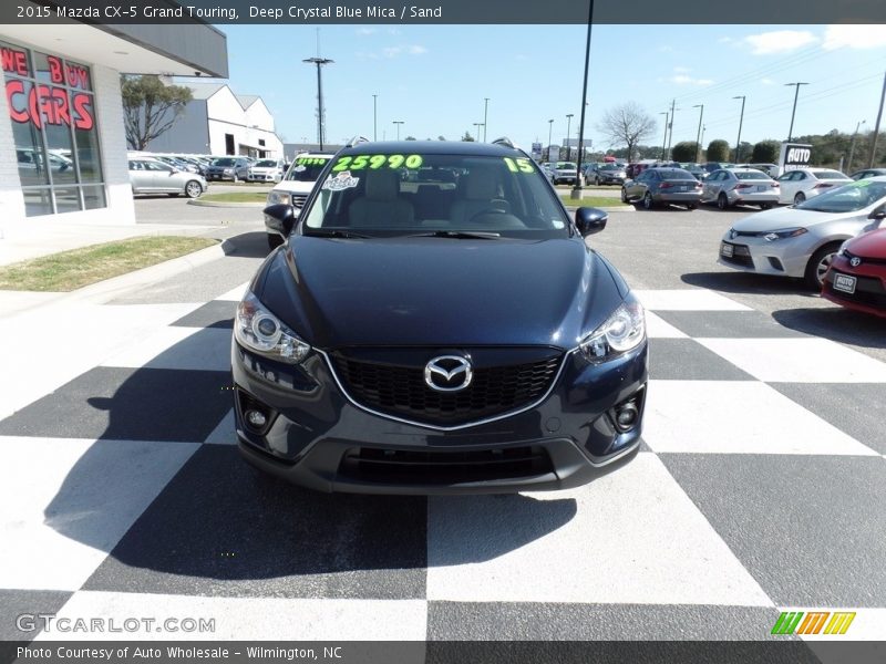 Deep Crystal Blue Mica / Sand 2015 Mazda CX-5 Grand Touring