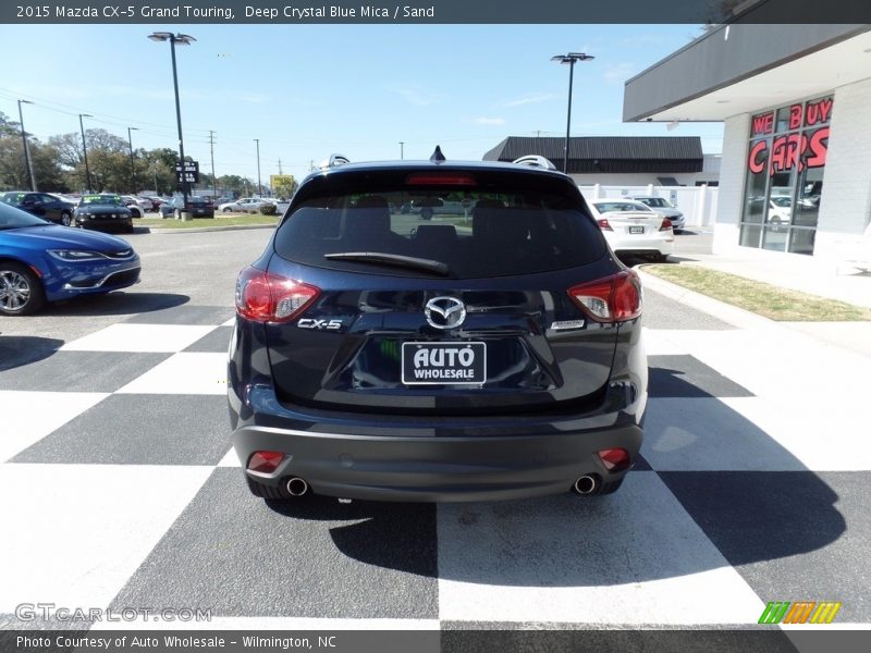 Deep Crystal Blue Mica / Sand 2015 Mazda CX-5 Grand Touring