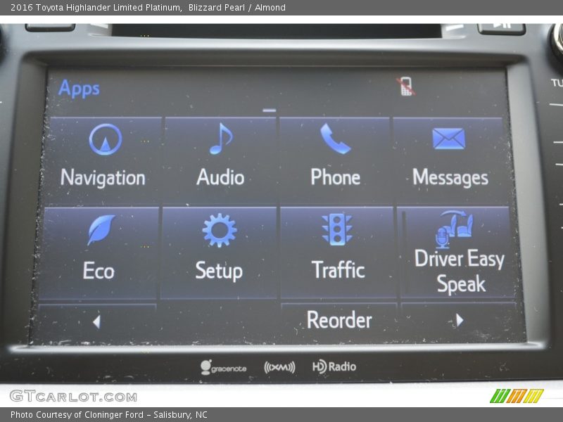 Blizzard Pearl / Almond 2016 Toyota Highlander Limited Platinum