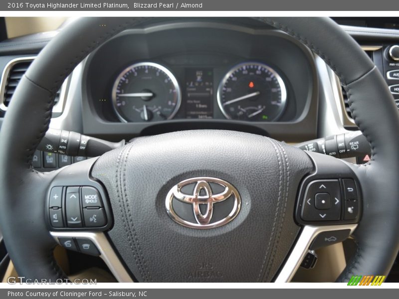 Blizzard Pearl / Almond 2016 Toyota Highlander Limited Platinum