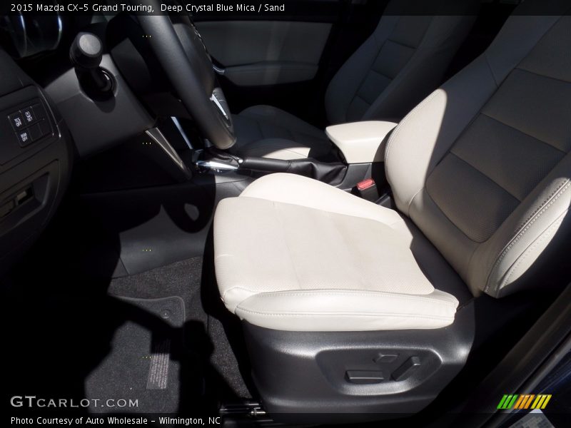 Deep Crystal Blue Mica / Sand 2015 Mazda CX-5 Grand Touring