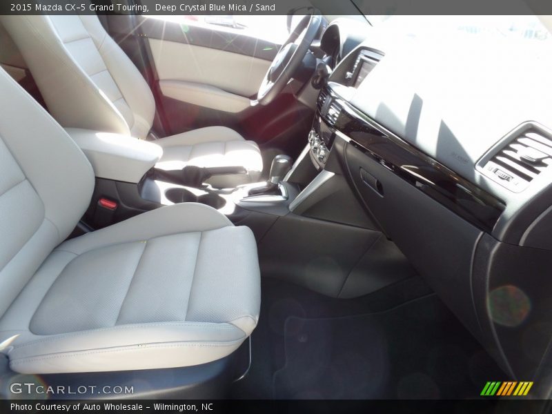 Deep Crystal Blue Mica / Sand 2015 Mazda CX-5 Grand Touring