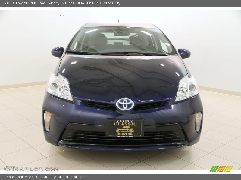 Nautical Blue Metallic / Dark Gray 2013 Toyota Prius Two Hybrid