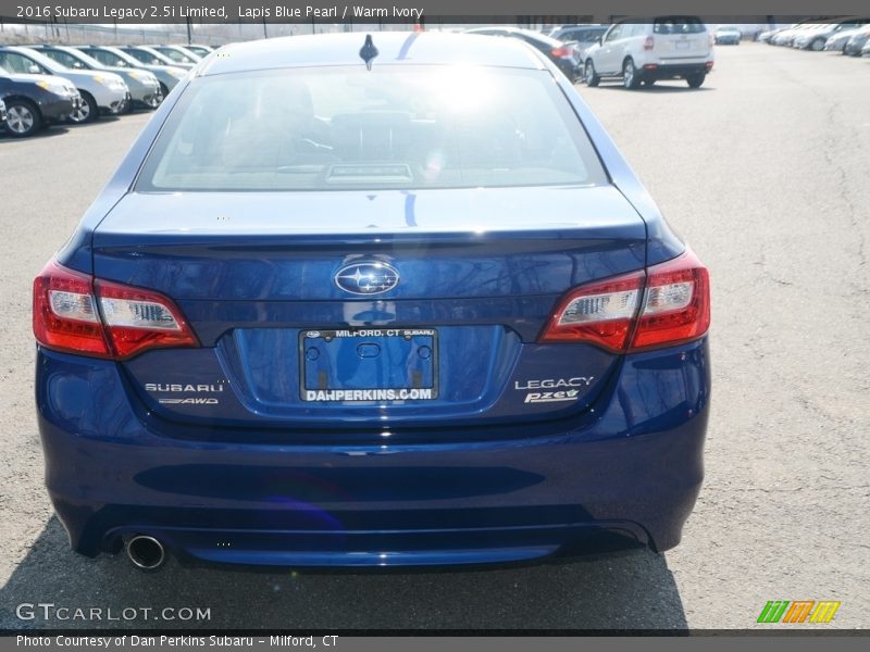 Lapis Blue Pearl / Warm Ivory 2016 Subaru Legacy 2.5i Limited