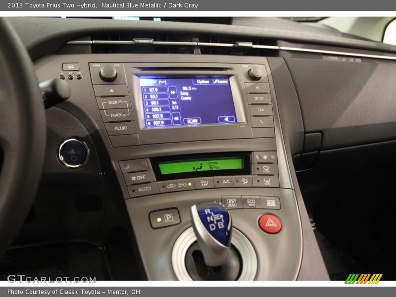 Controls of 2013 Prius Two Hybrid