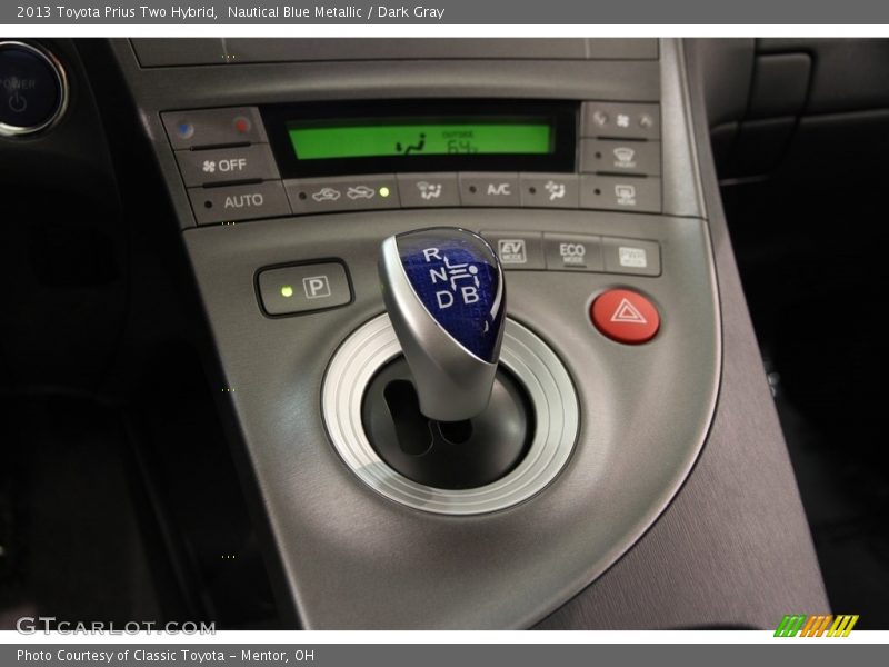 Nautical Blue Metallic / Dark Gray 2013 Toyota Prius Two Hybrid