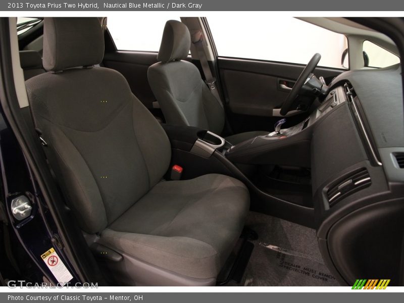 Nautical Blue Metallic / Dark Gray 2013 Toyota Prius Two Hybrid