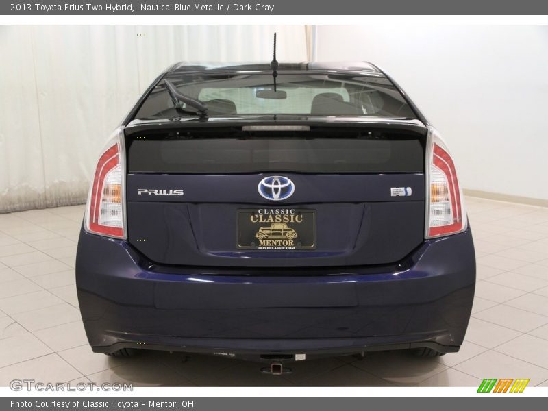 Nautical Blue Metallic / Dark Gray 2013 Toyota Prius Two Hybrid