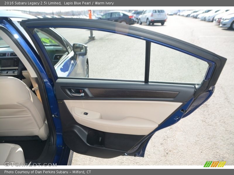 Lapis Blue Pearl / Warm Ivory 2016 Subaru Legacy 2.5i Limited