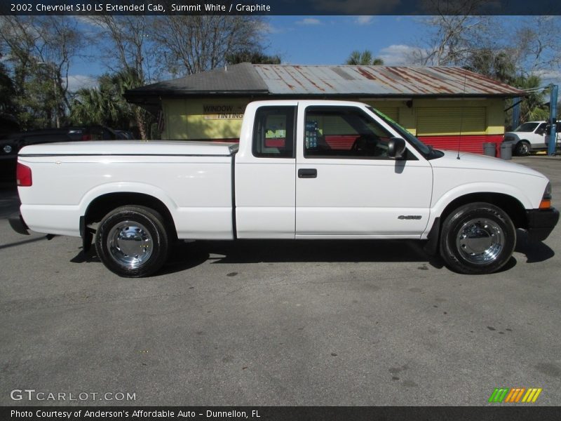 Summit White / Graphite 2002 Chevrolet S10 LS Extended Cab