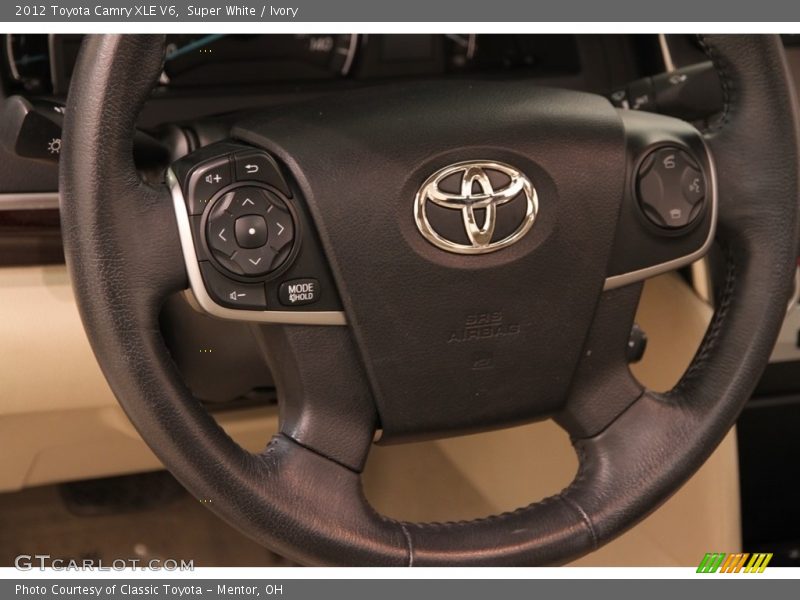 Super White / Ivory 2012 Toyota Camry XLE V6