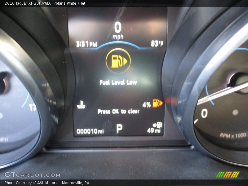 Polaris White / Jet 2016 Jaguar XF 35t AWD
