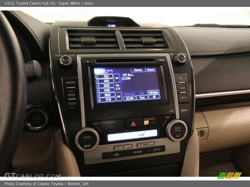 Super White / Ivory 2012 Toyota Camry XLE V6