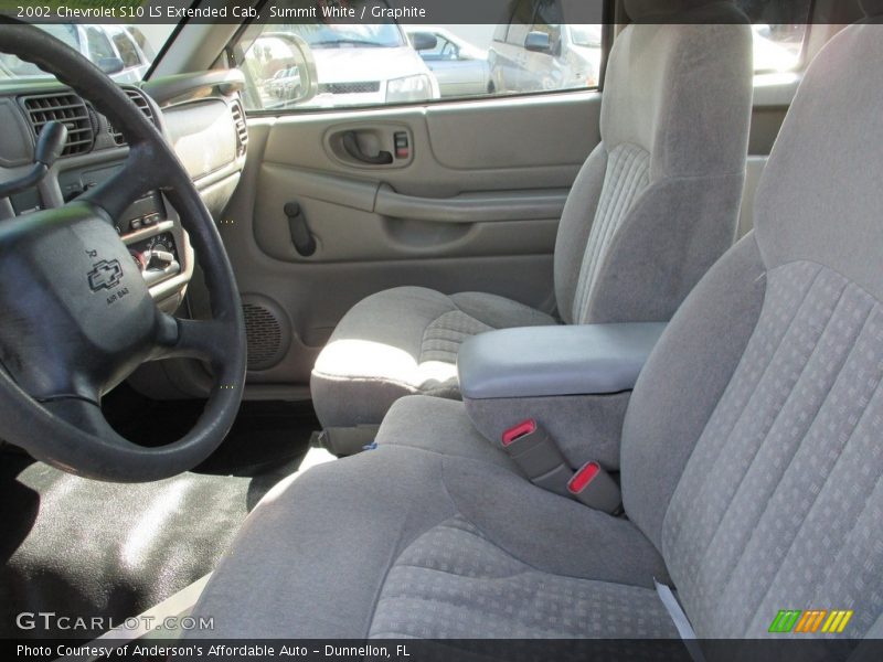 Summit White / Graphite 2002 Chevrolet S10 LS Extended Cab