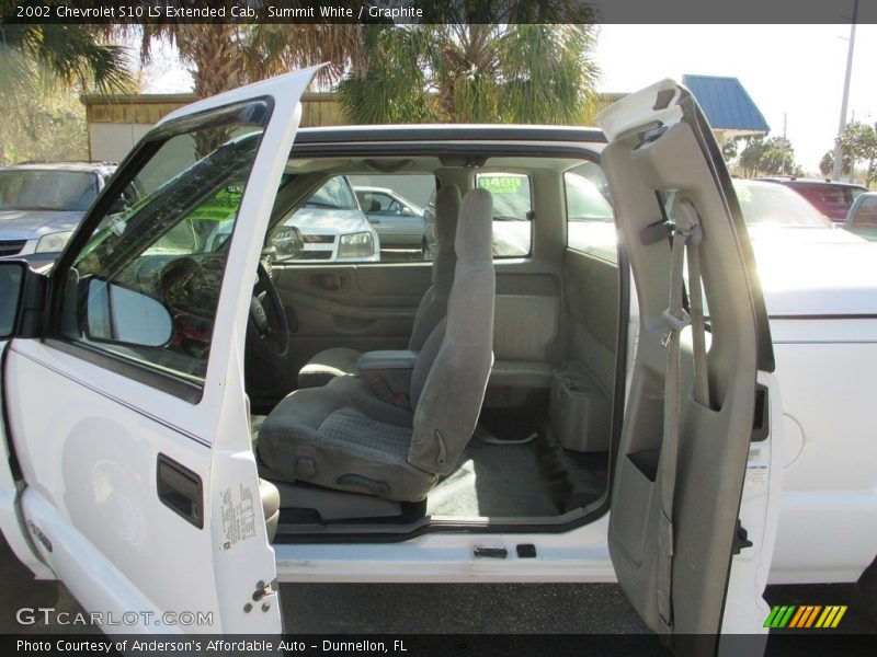 Summit White / Graphite 2002 Chevrolet S10 LS Extended Cab