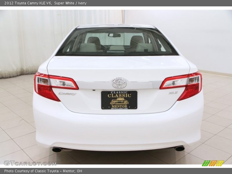 Super White / Ivory 2012 Toyota Camry XLE V6