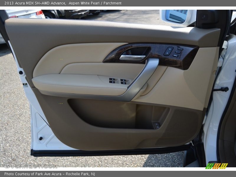 Aspen White Pearl / Parchment 2013 Acura MDX SH-AWD Advance