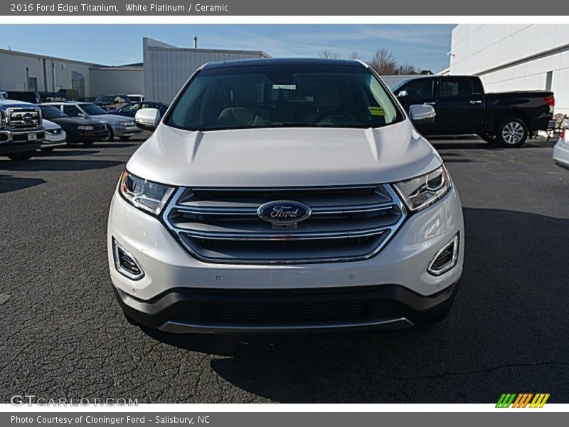 White Platinum / Ceramic 2016 Ford Edge Titanium