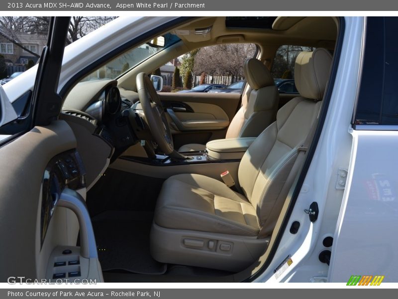 Aspen White Pearl / Parchment 2013 Acura MDX SH-AWD Advance