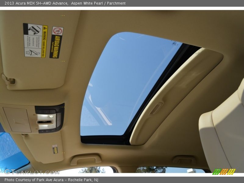 Aspen White Pearl / Parchment 2013 Acura MDX SH-AWD Advance