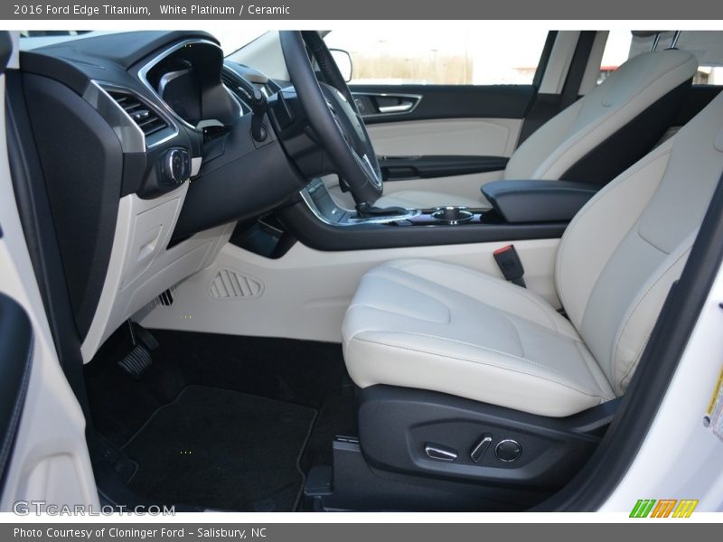 White Platinum / Ceramic 2016 Ford Edge Titanium