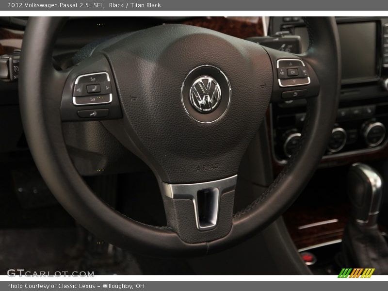 Black / Titan Black 2012 Volkswagen Passat 2.5L SEL