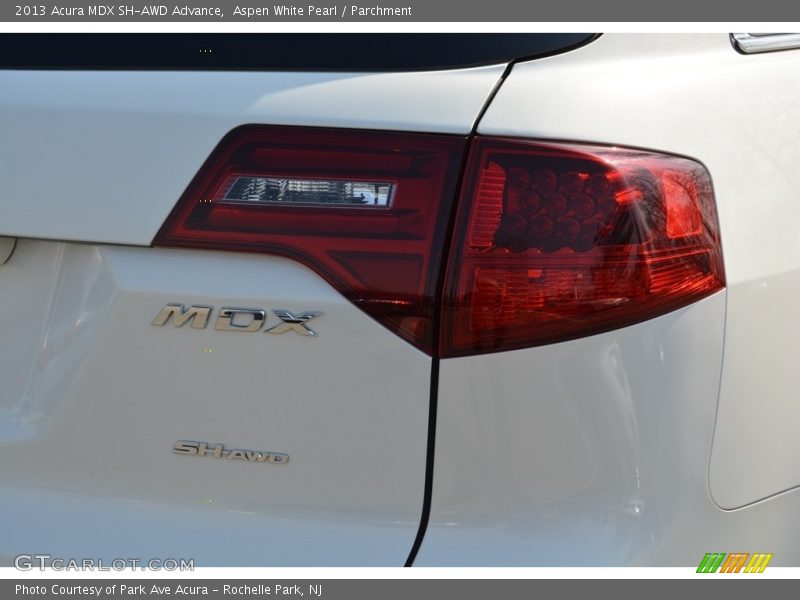 Aspen White Pearl / Parchment 2013 Acura MDX SH-AWD Advance