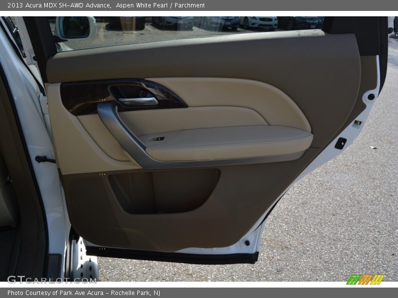 Aspen White Pearl / Parchment 2013 Acura MDX SH-AWD Advance