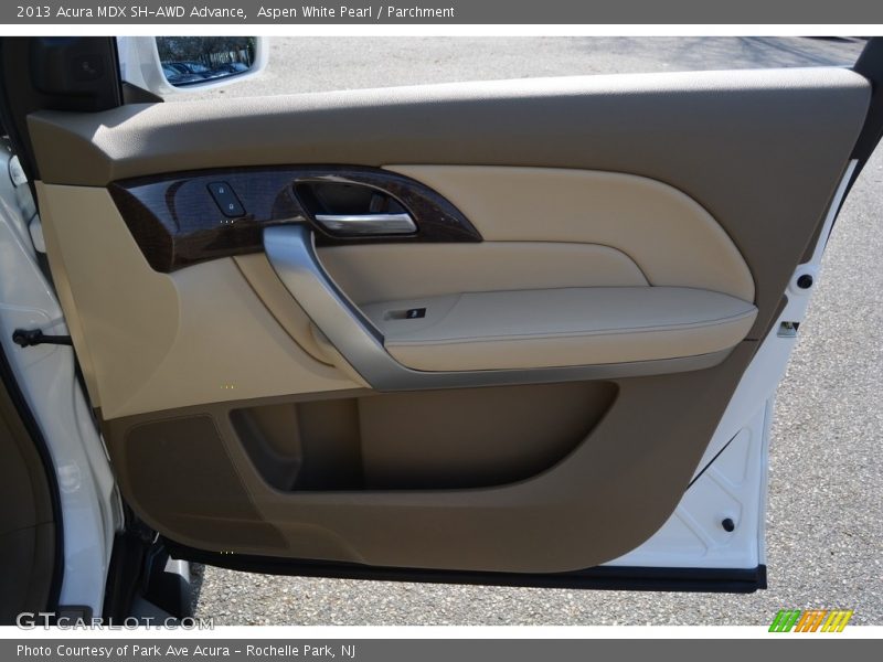 Aspen White Pearl / Parchment 2013 Acura MDX SH-AWD Advance