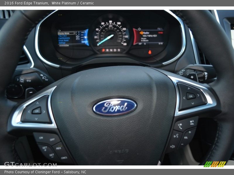 White Platinum / Ceramic 2016 Ford Edge Titanium