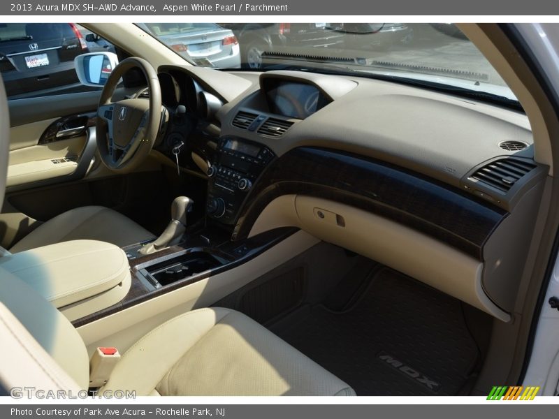 Aspen White Pearl / Parchment 2013 Acura MDX SH-AWD Advance