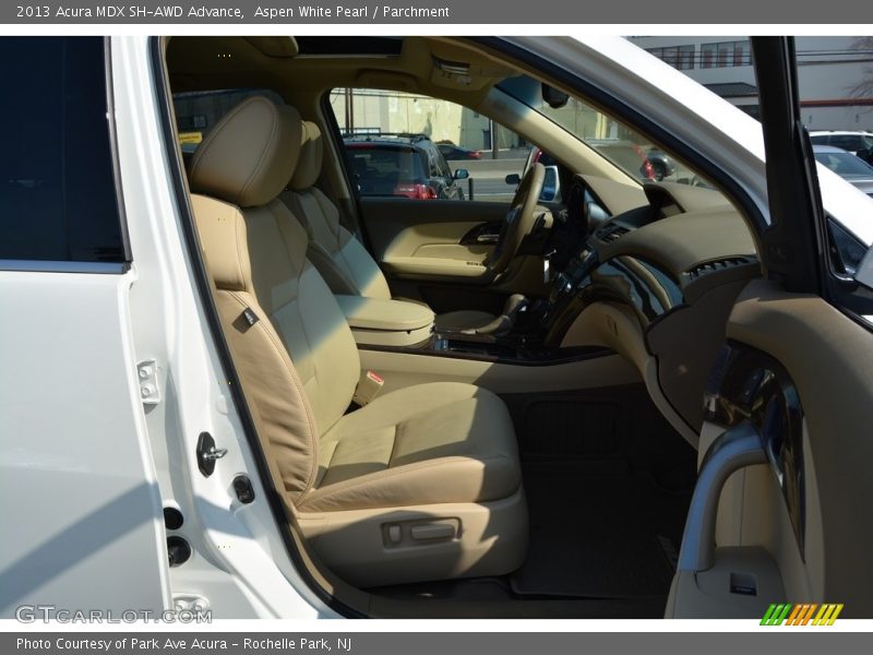 Aspen White Pearl / Parchment 2013 Acura MDX SH-AWD Advance
