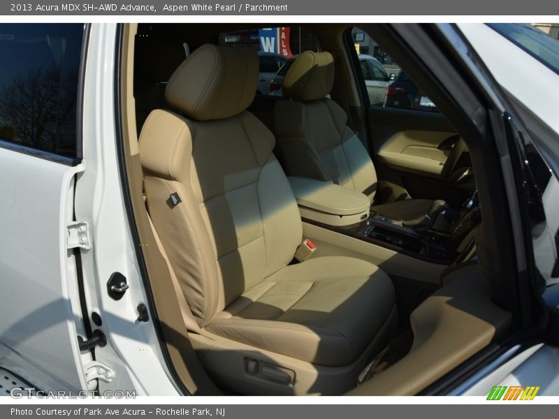 Aspen White Pearl / Parchment 2013 Acura MDX SH-AWD Advance
