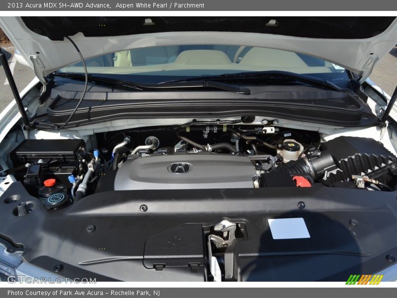 Aspen White Pearl / Parchment 2013 Acura MDX SH-AWD Advance