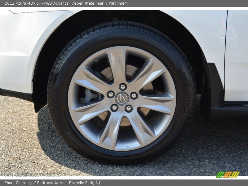 Aspen White Pearl / Parchment 2013 Acura MDX SH-AWD Advance