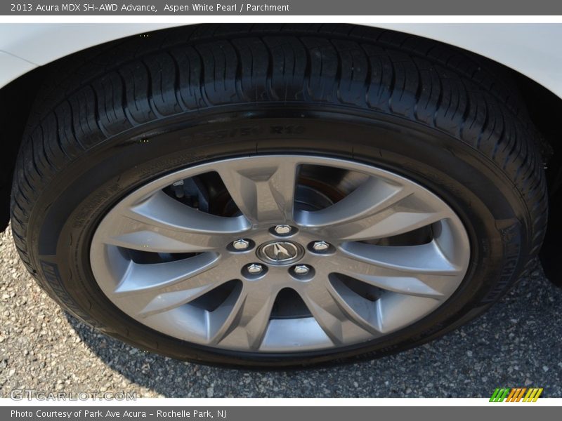 Aspen White Pearl / Parchment 2013 Acura MDX SH-AWD Advance