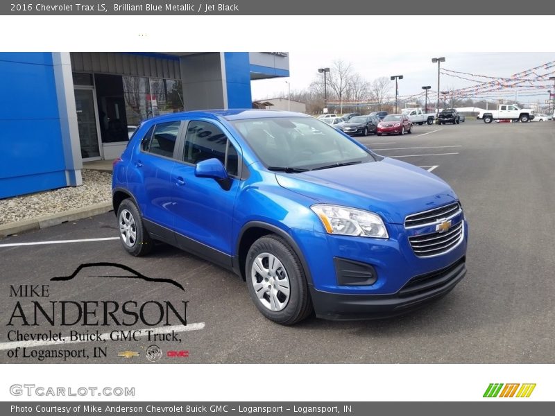Brilliant Blue Metallic / Jet Black 2016 Chevrolet Trax LS