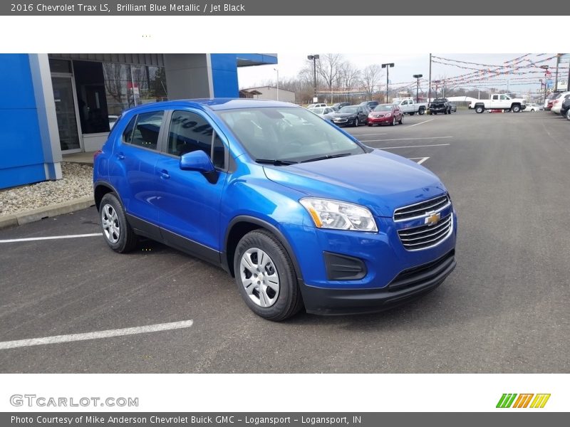 Brilliant Blue Metallic / Jet Black 2016 Chevrolet Trax LS