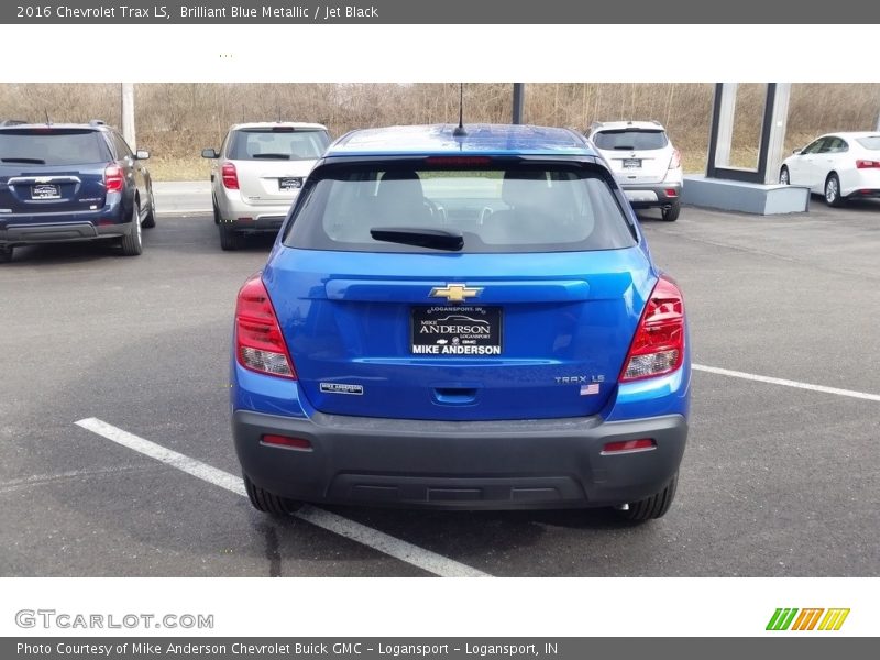 Brilliant Blue Metallic / Jet Black 2016 Chevrolet Trax LS