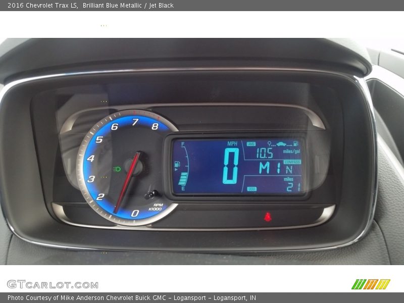 Brilliant Blue Metallic / Jet Black 2016 Chevrolet Trax LS