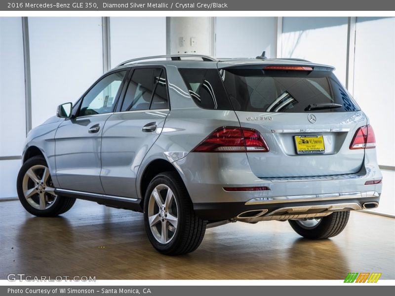 Diamond Silver Metallic / Crystal Grey/Black 2016 Mercedes-Benz GLE 350