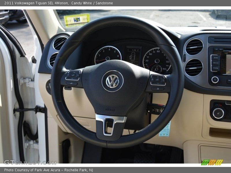 Candy White / Sandstone 2011 Volkswagen Tiguan SEL 4Motion